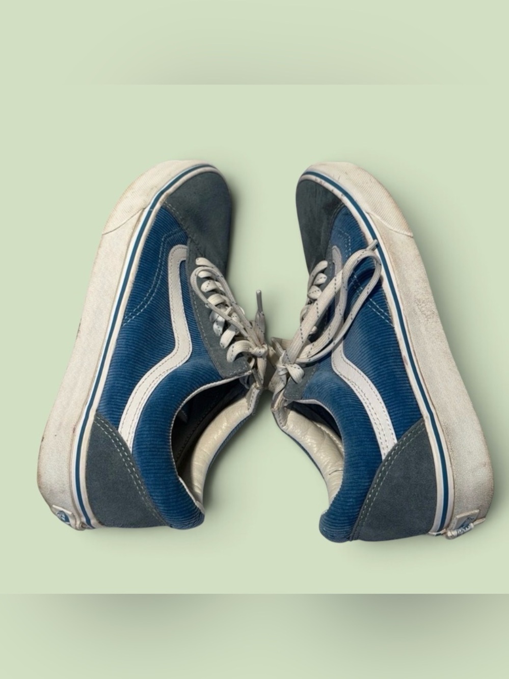 Vans Classic Blue and White Sneakers